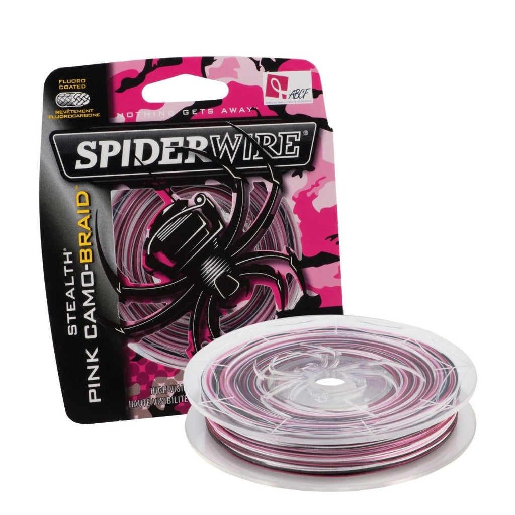 Spiderwire Stealth Superline trenzado camuflaje rosa